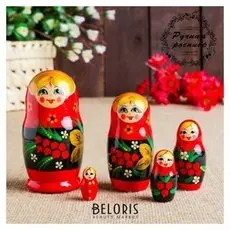 Матрёшка "Рябинка", 5 кукольная
