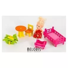 Мебель для кукол Детская + куколка