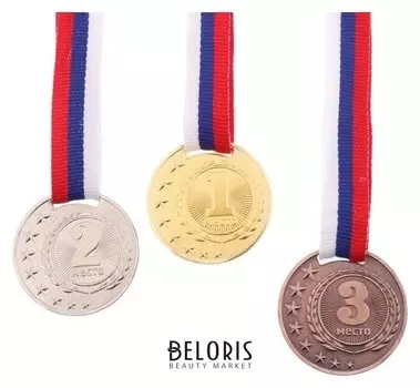 Медаль призовая 064 диам 4 см, серебро