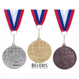 Медаль тематическая 175 "Шахматы" золото