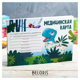 Медицинская карта Маленький динозавр 60 л