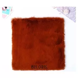 Мех искусственный для творчества плотность 1200 гр "Шоколад" 30х30 см