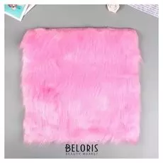 Мех искусственный для творчества плотность 2150 гр "Светло-розовый" 30х30 см