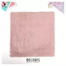 Мех искусственный для творчества плотность 600 гр "Пыльная роза" 30х30 см