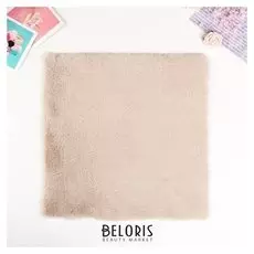 Мех искусственный для творчества плотность 600 гр "Сливочный" 30х30 см