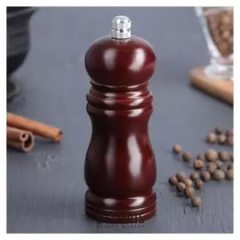 Мельница, 13 × 4,5 см, металлический механизм, цвет тёмное дерево