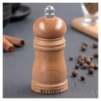 Мельница «Дуновение леса», 10,5 × 4,5 см, керамический механизм, цвет светлое дерево