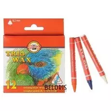 Мелки восковые 12 цветов