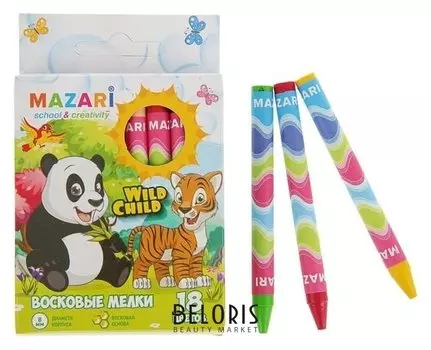 Мелки восковые 18 цветов Wild Child