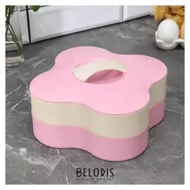 Менажница 2-ярусная, 8 отделений, 25×24×10,5 см