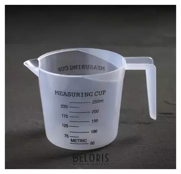 Мерный кувшин, 250 мл, цвет прозрачный