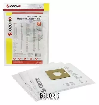 Мешки-пылесборники Se-04 Ozone синтетические для пылесоса, 3 шт