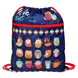 Мешок для обуви с карманом 490*410 оникс мо-27-4р, дев, "Совы" 63347