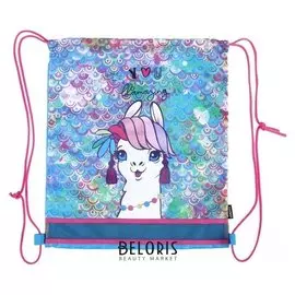 Мешок для обуви с вставкой из пластиковой сетки для вентиляции