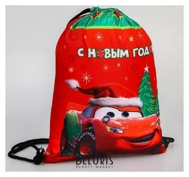 Мешок для подарков «Тачки», Disney, 21 X 0,5 X 29 см, отдел на шнурке