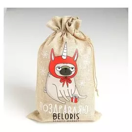 Мешок с термонаклейкой «Поздравляю», 20 х 30 см