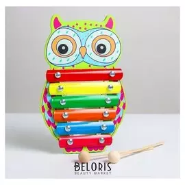 Металлофон «Совушка», 6 планок, 20×30×3 см