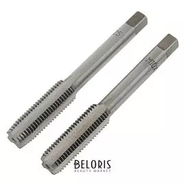 Метчики метрические ручные Tundra, М10 х 1.25 мм, комплект из 2шт.