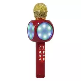 Микрофон для караоке Luazon Lzz-60, 1800 мач, Led, красный
