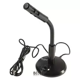 Микрофон компьютерный Blast Bam-150, 16-20000 Гц, 2,2 ком, 58 дБ, кабель 1,8 м, черный