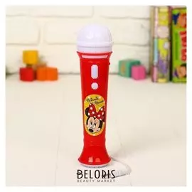 Микрофон музыкальный "Минни маус" звук, свет