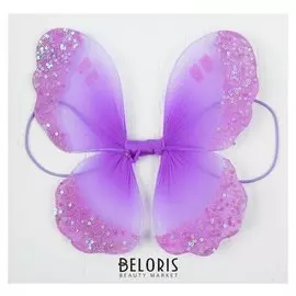 Миниатюра кукольная - крылья на резинке «Сияние», цвет фиолетовый