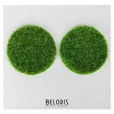 Миниатюра кукольная, набор 2 шт «Газон», размер 1 шт: 10×10×0,5 см