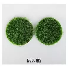 Миниатюра кукольная, набор 2 шт «Газон», размер 1 шт: 6,5×6,5×0,5 см