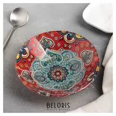 Миска 200 мл "Наргиз", 12 см, цвет красный