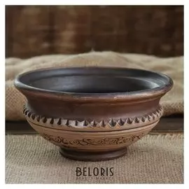 Миска "Дворянская" 0,25 л, роспись ангобом