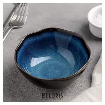 Миска «Галактика», 11,5×5 см, цвет синий