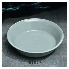 Миска "Капля", 350 мл, серая, 1 сорт