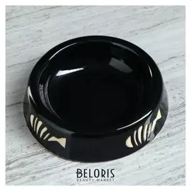 Миска "Рыбка" 0,2 л, чёрная