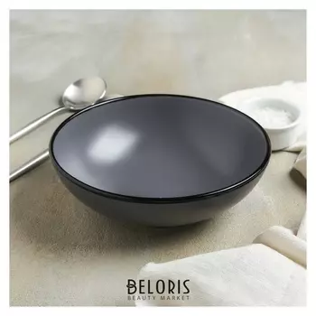 Миска «Ваниль», 18 см, цвет серый