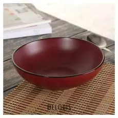 Миска «Ваниль», 800 мл, 18 см, цвет бордовый