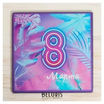 Многофункциональная кухонная доска «8 марта», 20 х 20 см