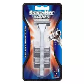 Многоразовый станок + 4 сменных картриджа с тройным лезвием Kwik 3