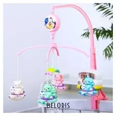 Мобиль музыкальный Машинка. Зверюшки на качалке