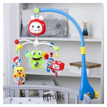 Мобиль музыкальный Подарок малыша работает от батарек