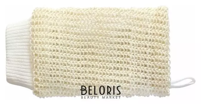 Мочалка рукавица сизалевая с манжетой