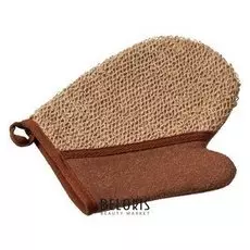 Мочалка из рами варежка с хлопком