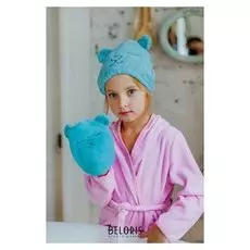 Мочалка-варежка детская "Мишка"