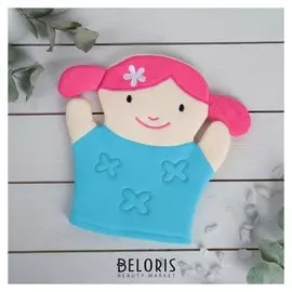 Мочалка-варежка детская «Настёна»