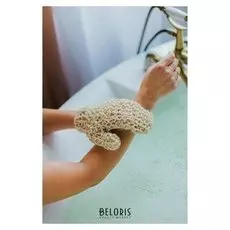 Мочалка-варежка жёсткая