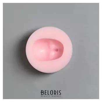 Молд для полимерной глины "Голова с чертами лица" 3х2,2 см