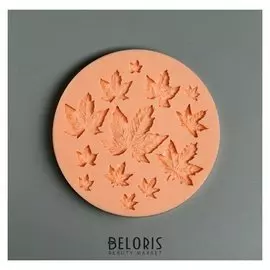 Молд силикон №738 "Кленовый лист" 3,5х3,5 см, 1х1 см