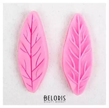 Молд силиконовый 2 части 6,8×6×2,2 см "Лист тюльпана"