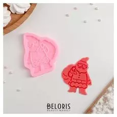 Молд силиконовый 7,8×9 см "Дед мороз"