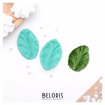 Молд силиконовый «Лист тропических растений», 2 части, 6,5×4×2,3 см