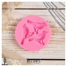 Молд силиконовый «Три птицы», 6,5×1,1 см